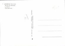 CPSM Ligigniac Ruines Du Chateau L'Eglise Vue Generale