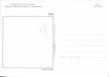 CPSM Saint Privat L'Eglise Place De La Poste Vue Generale