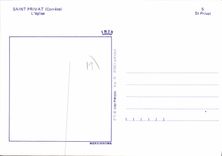 CPSM Saint Privat Eglise