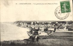 CPA Arromanches Vue Generale Prise De La Falaise De Tracy