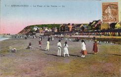 CPA Arromanches La Plage Et Les Tentes