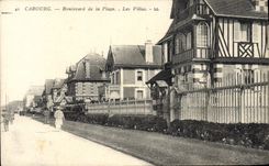 CPA Cabourg Boulevard De La Plage Les Villas