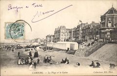 CPA Cabourg La Plage Et La Casino