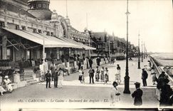 CPA Cabourg Le Casino Boulevard Des Anglais