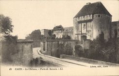CPA Caen Le Chateau Porte De Secours