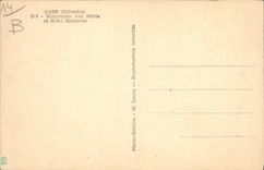 CPA Caen Monument Aux Morts Et Hotel Malherbe