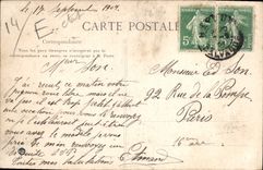 CPA La Normandie Types Et Costumes Au Village Normand Caen