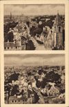 CPA Caen Vue Generale avant et après la bataille