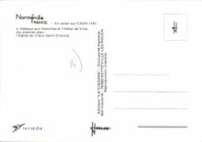 CPSM Caen L'Abbaye Aux Hommes Et I'Hotel De Ville