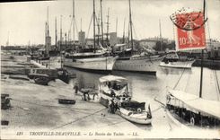 CPA Trouville Deauville Le Bassin Des Yachts