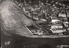 CPSM Deauville Trouville Vue Aerienne Les Bords De La Touques