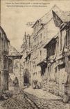 CPA Honfleur Chevet De I'Ancienne Eglise Saint Etienne Et Rue De La petite boucherie
