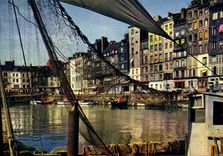 CPSM Honfleur Le Vieux Bassin Et Le Quai Sainte Catherine