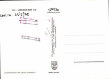 CPSM Lion Sur Mer UNCMT centre A Sorel plage club de voile piscine camping