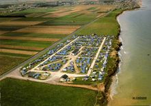 CPSM Lion Sur Mer En Avion camping caravaning de la Baie