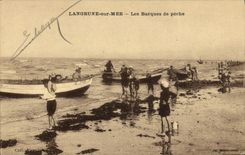 CPA Langrune Sur Mer Les Barques De Peche