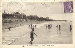 CPA Lion Sur Mer La Plage A Maree Haute