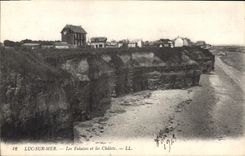 CPA Luc Sur Mer Les Falaises Et Les Chalets