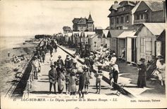 CPA Luc Sur Mer La Digue Quartier De La Maison Rouge