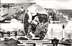 CPA Ouistreham Riva Bella l'astrée entrant au port