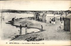 CPA Riva Bella Les Cabines A Maree Haute