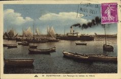 CPA Ouistreham Le Passage Du Bateau Du Havre