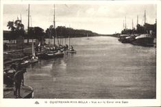 CPA Ouistreham Riva Bella Vue Sur Le Canal Vers Caen