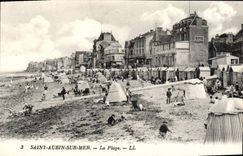 CPA Saint Aubin Sur Mer La Plage