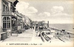 CPA Saint Aubin Sur Mer La Digue