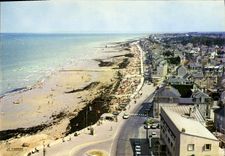 CPSM Saint Aubin Sur Mer la plage