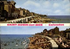 CPSM Saint Aubin Sur Mer La Plage