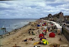 CPSM Saint Aubin Sur Mer La Plage