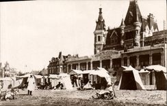 CPA Villers Sur Mer Le Casino Municipal Vu de La Plage