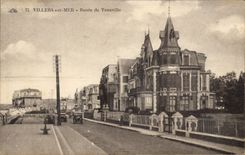 CPA Villers Sur Mer Route De Trouville