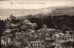 CPA Villers Sur Mer Panorama Vers Deauville