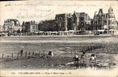 CPA Villers Sur Mer Plage A Maree Basse
