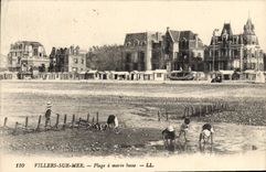 CPA Villers Sur Mer Plage A Maree Basse