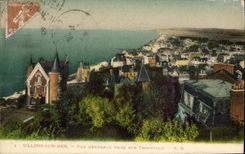 CPA Villers Sur Mer Vue Generale Prise Sur Trouville