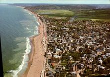 CPSM Villers Sur Mer En Avion Sur La Plage Et La Ville