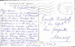 CPA Villerville Sur Mer La Plage Et Le Casino