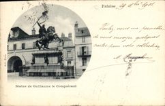 CPA Falaise Statue De Guillaume Le Conquerant