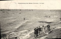 CPA Grandcamp Les Bains La rade