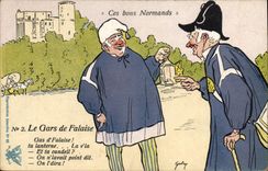 CPA Ces Bons Normands Le Gars De Falaise numéro 2