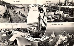 CPA Grandcamp plage camping port Hoc