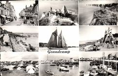 CPA Grandcamp La Musair Deux Aspects De La Pointe plage camping