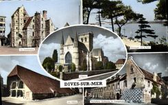 CPA Dives Sur Mer halles hostellerie guillaume le conquerant