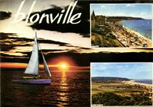 CPSM Blonville Sur Mer plage vue générale