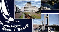 CPSM Brest La Penfeld Chateau Prefecture Maritime hotel de ville