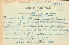 CPA Grenoble Hotel De Ville château de Lesdiguieres