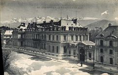 CPA Grenoble La Prefecture Et Les Alpes